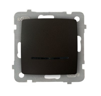 OSPEL KARO ŁP-1SS/m/40 Łącznik jednobiegunowy z podświetleniem