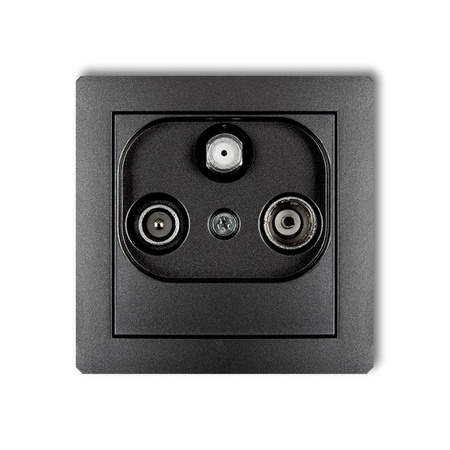 KARLIK DECO 11DGSP  Gniazdo abonenckie RTV-SAT przelotowego 10dB