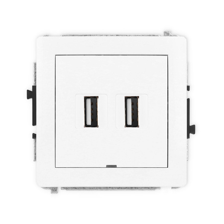 KARLIK DECO 25DGUSBBO-2  Gniazdo podwójne 2xUSB A-A 2.0