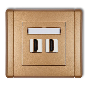 KARLIK FLEXI 8FHDMI-2  Gniazdo podwójne HDMI 2.0