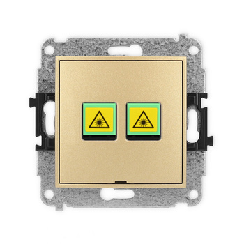 KARLIK MINI 29MGOPBO-2 Gniazdo światłowodowe optyczne podwójne  bez pola opisowego