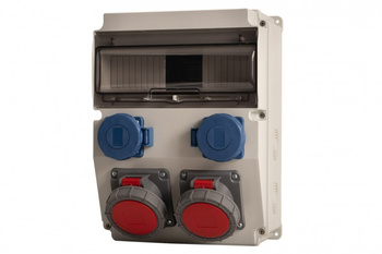 F-ELEKTRO F3.1438  Rozdzielnica  CAJA 12M 16/5, 32/5, 2x230V  IP65