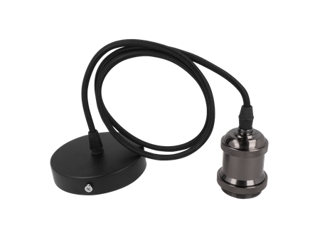 LED line® Oprawa zwieszana 1xE27 aluminium perłowa czerń