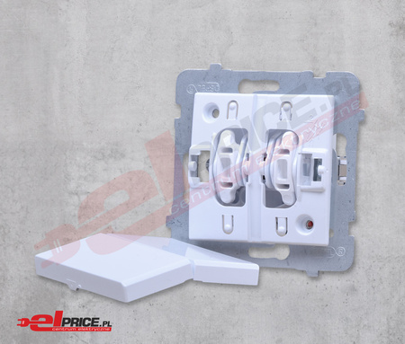 Ospel sonata łp-2r/m/00 włącznik świecznikowy dwugrupowy