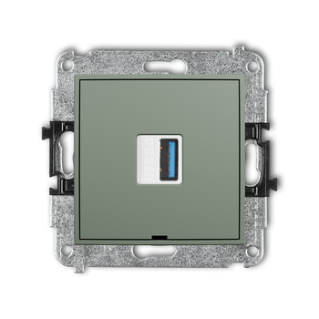 KARLIK ICON 61IGUSBBO-5 Mechanizm gniazda pojedynczego USB A-A 3.0, bez pola opisowego