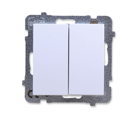 OSPEL AS ŁP-19G/m/00 Łącznik podwójny krzyżowy biały