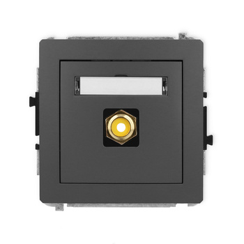 KARLIK DECO 28DGRCA-1  Gniazdo pojedyńcze  RCA (typu cinch - żółty