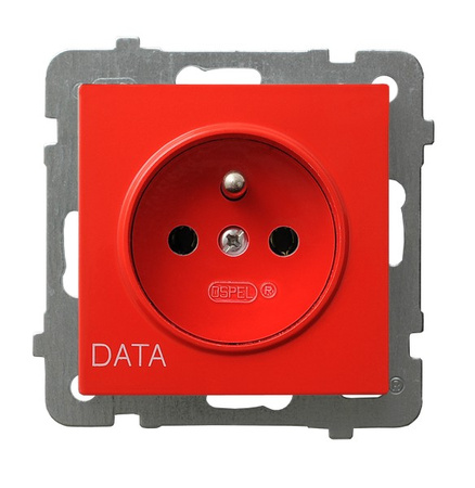 Ospel as GP-1GZD/m/00 Gniazdo pojedyncze z uziemieniem DATA