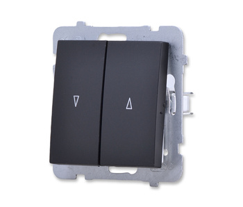 OSPEL AS ŁP-7G/m/33 Łącznik żaluzjowy czarny metalik