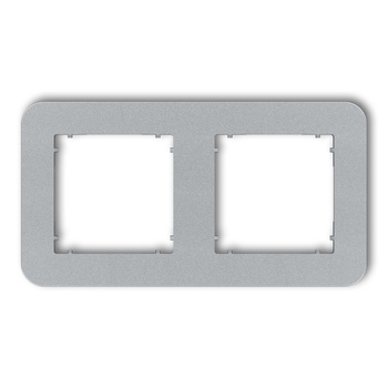 KARLIK MINI 7MRTZ-2 Ramka uniwersalna podwójna zaokrąglona z tworzywa