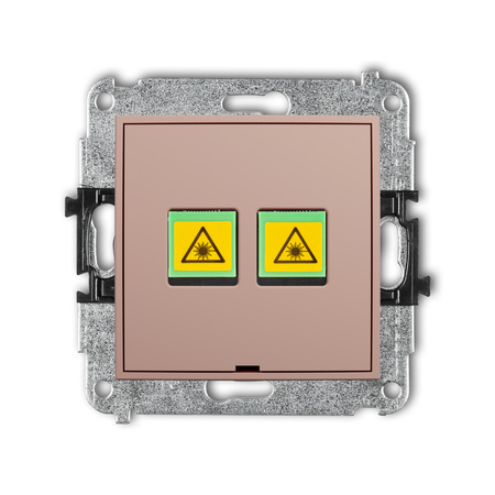 KARLIK ICON 62IGOPBO-2 Mechanizm gniazda światłowodowego/optycznego podwójnego, bez pola opisowego
