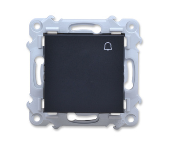 Ospel szafir łp-6z/m/33 włącznik zwierny "dzwonek" przycisk czarny metalik