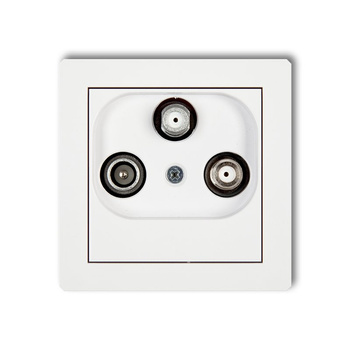 KARLIK DECO DGSN  Gniazdo abonenckie 2 wyjścia SAT + TV