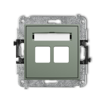 KARLIK MINI 61MGM-2P Mechanizm gniazda multimedialnego podwójnego bez modułu (standard Keystone)