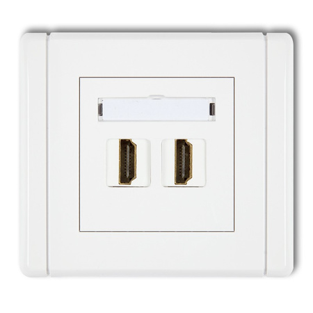 KARLIK FLEXI FHDMI-2  Gniazdo podwójne HDMI 2.0