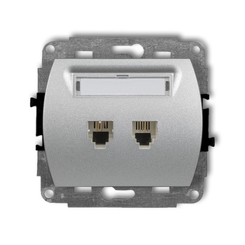 KARLIK TREND 7GT-2  Gniazdo telefoniczne podwójne  2xRJ11