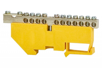 F-ELEKTRO F2.0066 Listwa ochronna 11-mod. WYSOKA 11x16,1x35mm2 żółta
