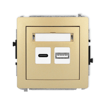 KARLIK DECO 29DCUSB-8  Ładowarka USB podwójna  USB C + USB A