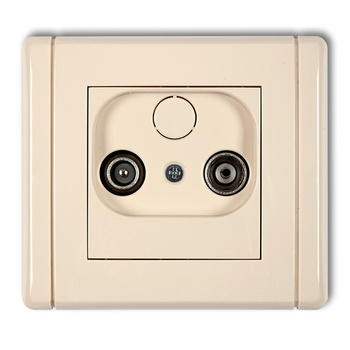 KARLIK FLEXI 1FG6K  Gniazdo abonenckie RTV końcowe w szeregu gniazd przelotowych 6dB