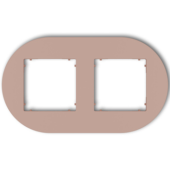 KARLIK MINI 62MRTO-2 Ramka uniwersalna podwójna okrągła z tworzywa