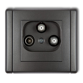 KARLIK FLEXI 11FGSN  Gniazdo abonenckie 2 wyjścia SAT + TV