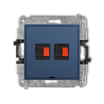 KARLIK ICON 64IGGBO-2 Mechanizm gniazda głośnikowego podwójnego, bez pola opisowego