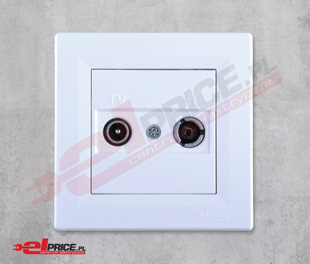 Schneider asfora eph3300121 gniazdo r-tv końcowe 1db
