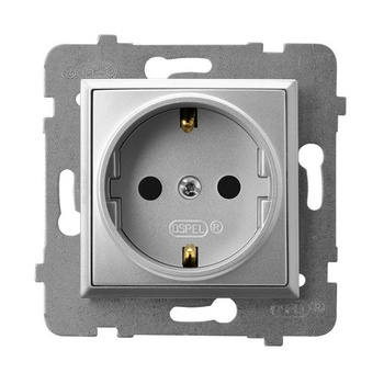 Ospel aria gp-1us/m/18 Gniazdo pojedyncze z uziemieniem schuko