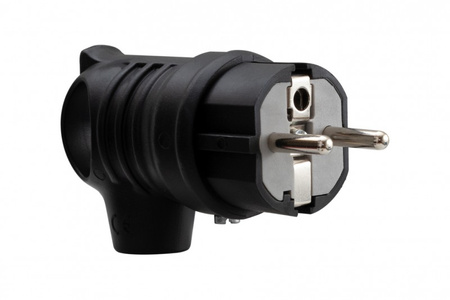 F-ELEKTRO Wtyczka gumowa NOVA kątowa - długa F6.0363