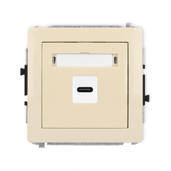 KARLIK DECO 1DGUSB-7  Gniazdo pojedyńcze  1xUSB C-C