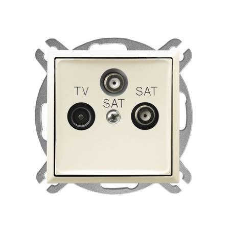 Ospel aria GPA-U2S/m/27 Gniazdo RTV-SAT z dwoma wyjściami SAT