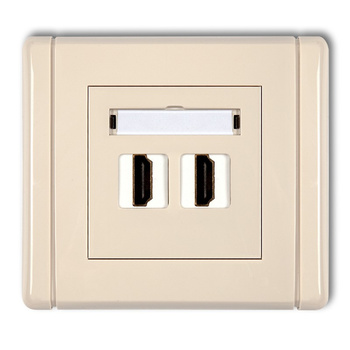 KARLIK FLEXI 1FHDMI-2  Gniazdo podwójne HDMI 2.0