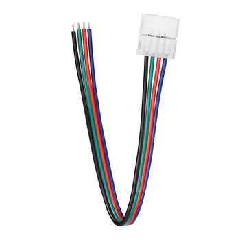 Złączka LED RGB 10mm, jednostronna, z przewodem