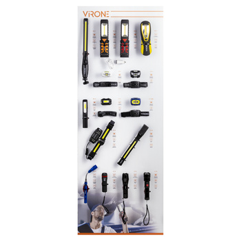 Tablica ekspozycyjna - latarki, 50x133cm