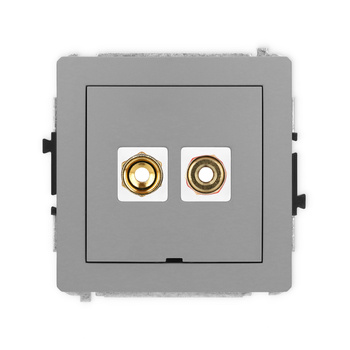 KARLIK DECO 27DGGBO-4  Gniazdo głośnikowe pojedyńcze