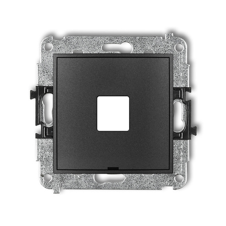 KARLIK ICON 11IGMBO-1P  Gniazdo multimedialne pojedynczego bez modułu