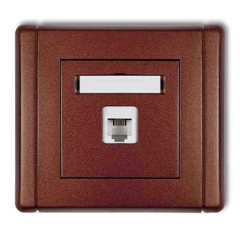 KARLIK FLEXI 9FGT-1  Gniazdo telefoniczne pojedyncze 1xRJ11