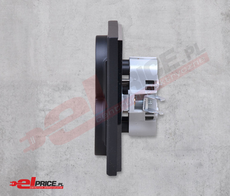 Ospel sonata gp-2rz/33 gniazdo podwójne z uziemieniem - moduł z ramką