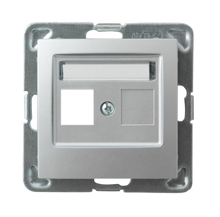 OSPEL IMPRESJA GPK-1Y/p/18 Obudowa gniazda pojedynczego typu Keystone prosta