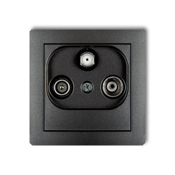 KARLIK DECO 11DGSP  Gniazdo abonenckie RTV-SAT przelotowego 10dB