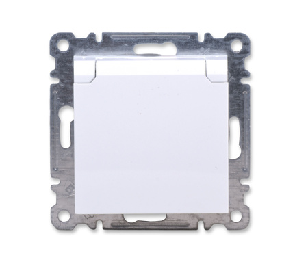 HAGER LUMINIA WL1120 GNIAZDO  2P+E Z KLAPKĄ IP44