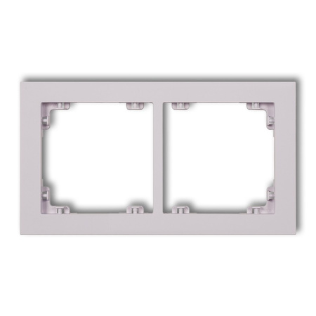 KARLIK DECO 41DR-2 Ramka uniwerstalna podwójna z tworzywa DECO Pastel Matt