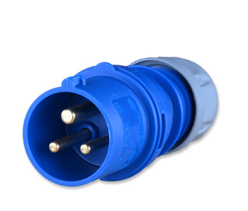 Pce 013-6 wtyczka wtyk przenośna kemping 230v 16a 3p ip44 2p+z