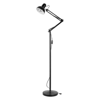 LUWES lampa podłogowa, 185 cm, E27, max. 18W, czarna