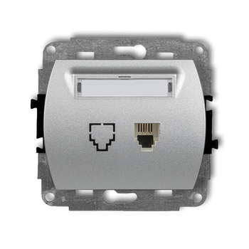 KARLIK TREND 7GT-1  Gniazdo telefoniczne pojedyńcze  1xRJ11