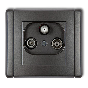 KARLIK FLEXI 11FGM Gniazdo abonenckie RTV-SAT końcowe multimedialne (Internet)