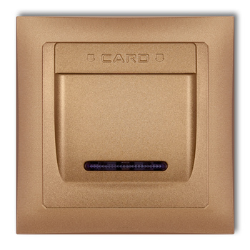 KARLIK DECO 8DSHSO-1 Łącznik hotelowy z ramką uniwersalną pojedynczą z tworzywa  DECO Soft