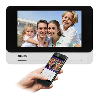 Philips WelcomeEye AddConnect, monitor, LCD 7", WI-FI + APP na telefon, sterowanie bramą, interkom, do rozbudowy zestawów z serii WelcomeEye do wersji 2-rodzinnej
