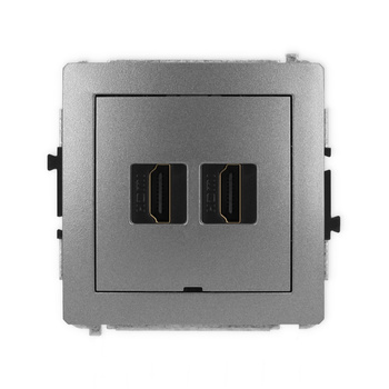 KARLIK DECO 11DHDMIBO-6 Mechanizm gniazda podwójnego HDMI 2.1, 8K, bez pola opisowego
