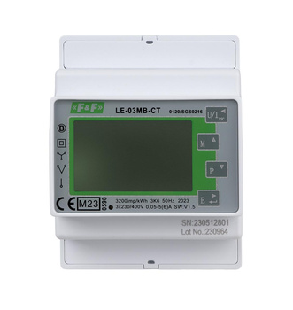 F&F licznik zużycia energii LE-03MB CT ze zdalnym odczytem wskazań